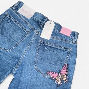 American Eagle X Sydney Sweeney NWT Ultra Wide-Leg Low-Rise Butterfly Jeans Sz 2